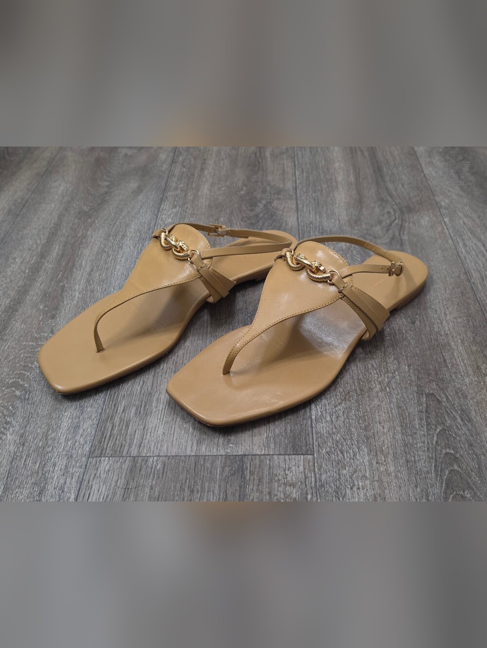 Tory Burch Jessa Embellished Leather Slingback Sandals-Size 9 - Picture 2 of 11